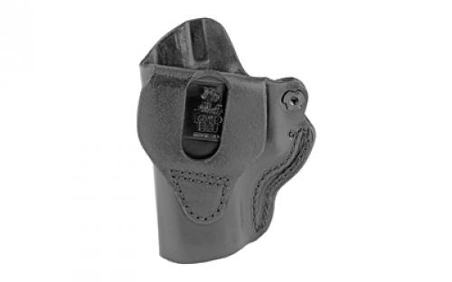 DeSantis Gunhide Mini Scabbard Belt Holster, Fits Glock 19/19x/23/36/45, Right Hand, Black Leather 019BAB6Z0