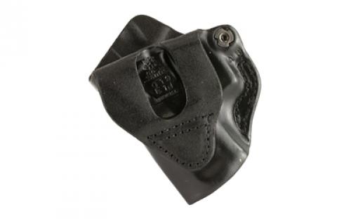 DeSantis Gunhide Mini Scabbard Belt Holster, Fits Glock 26/27/33, Right Hand, Black Leather 019BAE1Z0