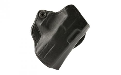 DeSantis Gunhide Mini Scabbard Belt Holster, Fits Glock 26/30, Right Hand, Black Leather 019BAE8Z0