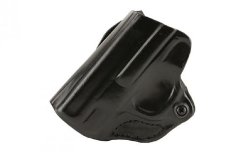 DeSantis Gunhide Mini Scabbard Belt Holster, Fits S&W Shield, Left Hand, Black Leather 019BBX7Z0