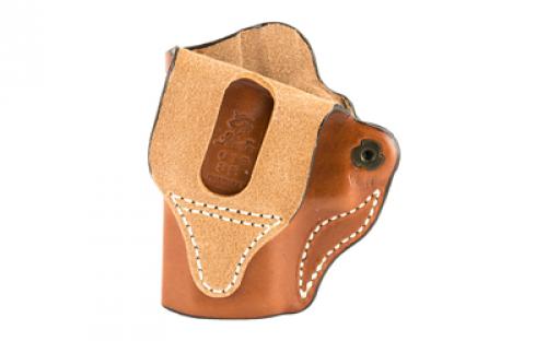 DeSantis Gunhide Mini Scabbard Belt Holster, Fits Glock 43/43X, Right Hand, Tan Leather 019TA8BZ0