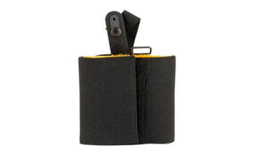 DeSantis Gunhide Apache Ankle Holster, Fits Glock 17/19/19x/20/21/22/23/45, Sig P320XCompact, Right Hand, Black Leather 062BALAZ0