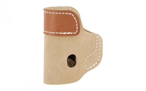 DeSantis Gunhide Sof-Tuck Inside The Pant Holster, Fits S&W .380 Bodyguard With Laser, Right Hand, Tan Leather 106NAU7Z0