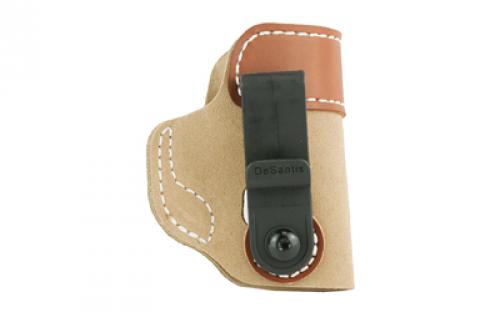 DeSantis Gunhide Sof-Tuck Inside The Pant Holster, Fits S&W .380 Bodyguard With Laser, Right Hand, Tan Leather 106NAU7Z0