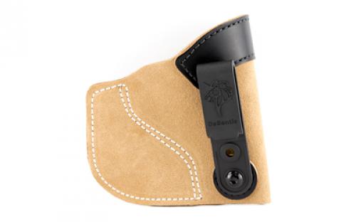 DeSantis Gunhide Pocket-Tuk Pocket Holster, Fits J-Frame 2.25", Bodyguard .38, Ruger LCR, Right Hand, Tan Leather 111NA02Z0