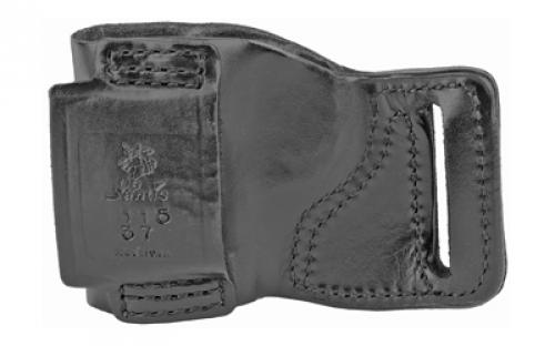 DeSantis Gunhide 115, E-GAT Slide, Belt Holster, Fits SIG P938, Right Hand, Black Leather 115BA37Z0