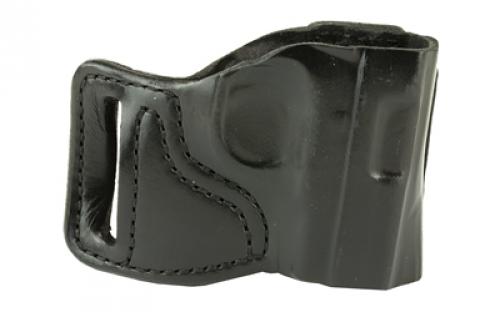DeSantis Gunhide 115 E-Gat Slide Belt Holster, Right Hand, Black Leather, Fits Sig Sauer P238, Springfield 911 115BAP6Z0