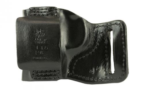 DeSantis Gunhide 115 E-Gat Slide Belt Holster, Right Hand, Black Leather, Fits Sig Sauer P238, Springfield 911 115BAP6Z0