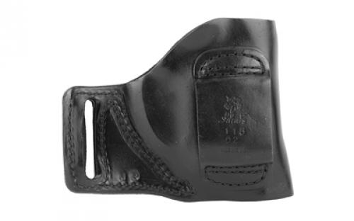 DeSantis Gunhide E-GAT Slide Belt Holster, Fits J-Frame 2.25", Bodyguard .38, Ruger LCR, Left Hand, Black Leather 115BB02Z0