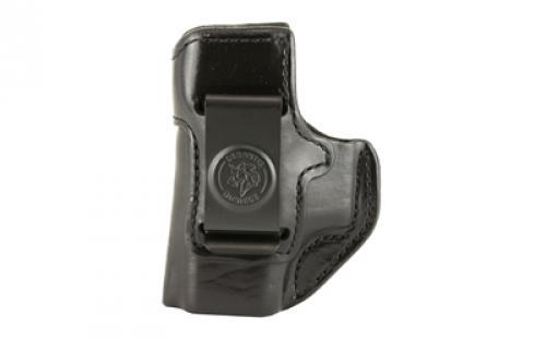 DeSantis Gunhide Inside Heat Inside the Pant, Fits Glock 43, Left Hand, Black Leather 127BB8BZ0