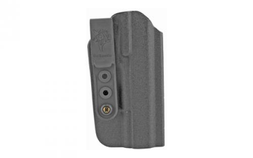 DeSantis Gunhide Slim-Tuk Inside the Pants Holster, Fits 1911 with 4.25-5 Barrel with or without Rail, Ambidextrous, Black Kydex 137KJF9Z0