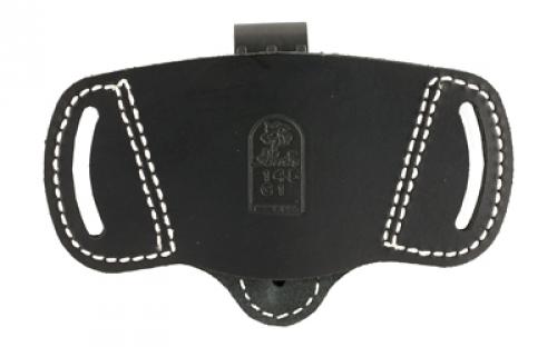 DeSantis Gunhide Outback IWB/OWB Belt Holster, Fits Most Small Frame Auto and 1911 Pistols, Ambidextrous, Black Leather 145BJG1Z0