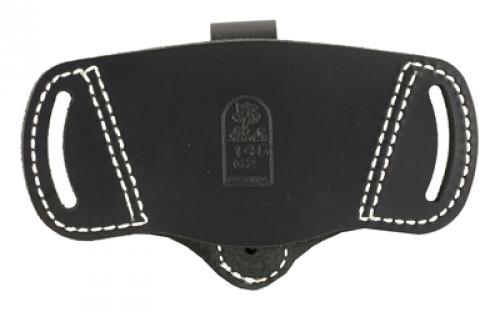 DeSantis Gunhide Outback IWB/OWB Belt Holster, Fits Large Autos and Small Revolvers, Ambidextrous, Black Leather 145BJG2Z0