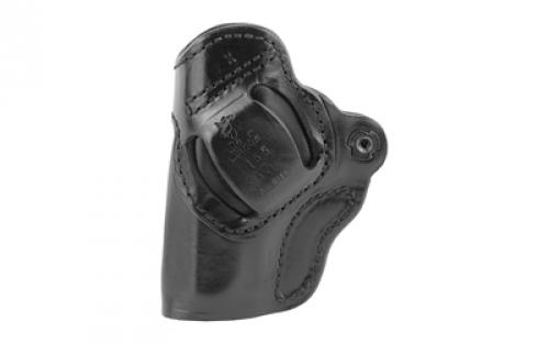 DeSantis Gunhide 155 Criss-Cross, Belt Holster, Right Hand, Black Leather, Fits Sig P938, Kimber Micro 9mm 155BA37Z0