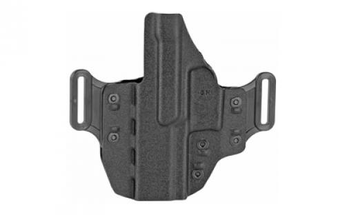 DeSantis Gunhide #195, Veiled Partner OWB Belt Holster, Fits Sig P320C and P250C With or Without Romeo1 Reflex Sight, Right Hand, Black 195KA8HZ0