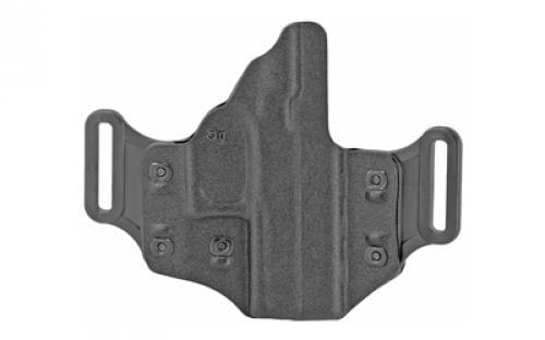DeSantis Gunhide #195, Veiled Partner OWB Belt Holster, Fits Glock 43, 43X, 43X MOS, With or Without Red Dot Sight, Left Hand, Black 195KB3TZ0