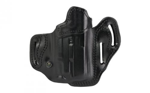DeSantis Gunhide Vengeance Scabbard, #201, Light Bearing OWB Holster, Leather, Right Hand, Black, Fits Glock 19/23/32/45/19X/19 GEN 5 with Streamlight TLR-7A 201BA6VZ0