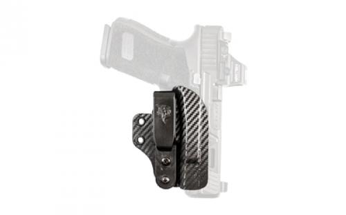DeSantis Gunhide LIFEGUARD, Inside Waistband Holster, For Glock 43/43X/48/43X/48X MOS With or Without Red Dot Sight, Ambidextrous, Kydex Construction, Carbon Fiber Finish, Black 216KJ3TZ0