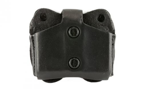 DeSantis Gunhide Double Magazine Pouch, Fits Most Single Stack 10MM/45 Caliber Magazines & Shield 9/40 Magazines, Ambidextrous, Black A01BJLLZ0