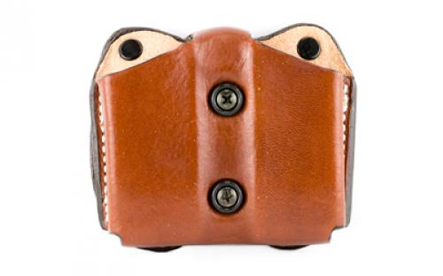 DeSantis Gunhide Double Magazine Pouch, Glock 17/22, Ambidextrous, Tan Leather A01TJJJZ0
