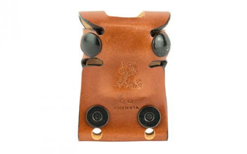 DeSantis Gunhide Second Six Speedloader Magazine Pouch, Fits HKS SPD/LDR 10A & 36A, Ambidextrous, Tan Leather A35TJQQZ0