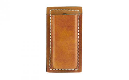 DeSantis Gunhide Secure Single Magazine Pouch, Fits Single Stack 9MM/40, Ambidextrous, Tan Leather A47TJEEZ0