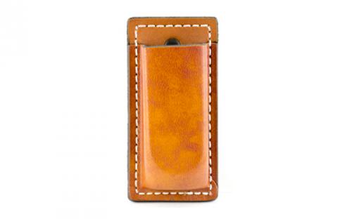 DeSantis Gunhide Secure Single Magazine Pouch, Fits Double Stack 9MM/40, Ambidextrous, Tan Leather A47TJGGZ0