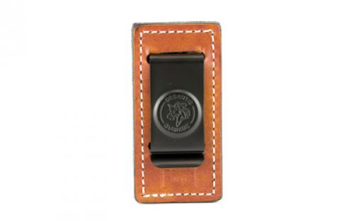 DeSantis Gunhide Secure Single Magazine Pouch, Fits Double Stack 9MM/40, Ambidextrous, Tan Leather A47TJGGZ0