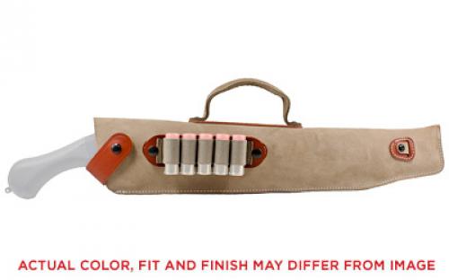DeSantis Gunhide A89, Kurz Case Shell Attachment Pouch, Ambidextrous, Holds 12 and 20 Gauge Rounds, Tan Leather A89TJG2Z0