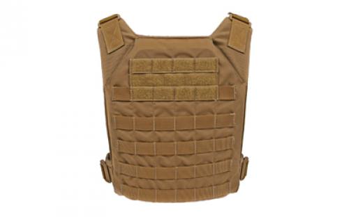 Grey Ghost Gear Minimalist Plate Carrier, Body Armor Carrier, Designed to Carry 10 X 12 Hard Plates or Large ESAPI Plates, Constructed from Mil-Spec Materials to Stand Up to Hard Use, the Inside Faces of the Carrier are Lined with Air Mesh for Comfort and Breathability, Coyote Brown 0007-14