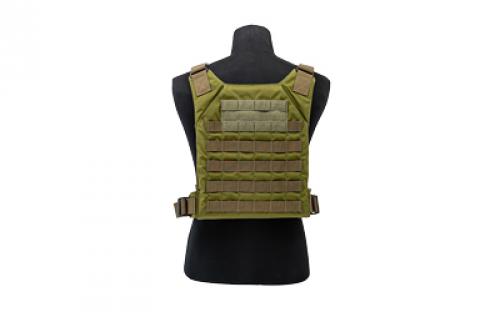 Grey Ghost Gear Minimalist Plate Carrier, Body Armor Carrier, Designed to Carry 10 X 12 Hard Plates or Large ESAPI Plates, Constructed from Mil-Spec Materials to Stand Up to Hard Use, the Inside Faces of the Carrier are Lined with Air Mesh for Comfort and Breathability, Olive Drab Green 0007-1