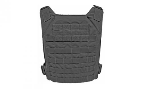Grey Ghost Gear Minimalist Plate Carrier, Body Armor Carrier, Designed to Carry 10 X 12 Hard Plates or Large ESAPI Plates, Constructed from Mil-Spec Materials to Stand Up to Hard Use, the Inside Faces of the Carrier are Lined with Air Mesh for Comfort and Breathability, Black 0007-2