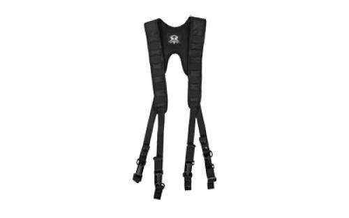 Grey Ghost Gear LE Duty Belt Suspenders, Harness, Black 10017-2