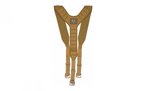 Grey Ghost Gear UGF 3 Point Suspenders, Harness, For UGF Battle Belt, Coyote 9037-14