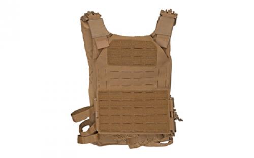 Grey Ghost Gear SMC Plate Carrier, Body Armor Carrier, Laminate Nylon, Designed to Carry a Pair of 10 X 12 Hard Plates or Most Large SAPI Plates, This Carrier is One Size Fits All Thanks to it's Adjustable Shoulder Straps and Cummerbund, 1.5 lbs Without Plates, Coyote Brown GTG0295-14