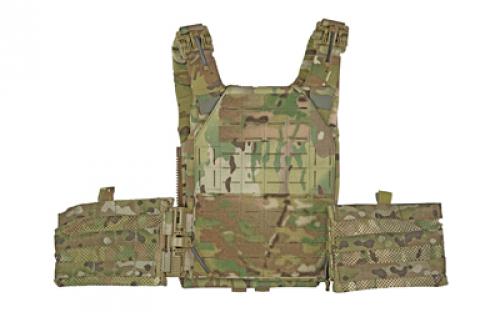 Grey Ghost Gear SMC Plate Carrier, Body Armor Carrier, Laminate Nylon, Designed to Carry a Pair of 10 X 12 Hard Plates or Most Large SAPI Plates, This Carrier is One Size Fits All Thanks to it's Adjustable Shoulder Straps and Cummerbund, 1.5 lbs Without Plates, Multicam GTG0295-5