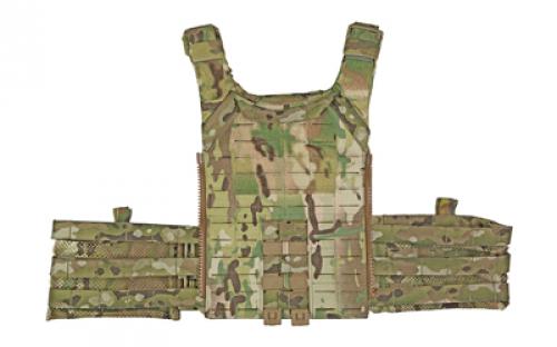 Grey Ghost Gear SMC Plate Carrier, Body Armor Carrier, Laminate Nylon, Designed to Carry a Pair of 10" X 12" Hard Plates or Most Large SAPI Plates, This Carrier is "One Size Fits All" Thanks to it's Adjustable Shoulder Straps and Cummerbund, 1.5 lbs Without Plates, Multicam GTG0295-5