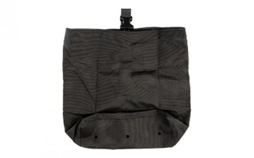 Grey Ghost Gear Roll-Up Dump Pouch, MOLLE Compatible, Laminated Nylon Construction, Matte Finish, Black GTG0390-2