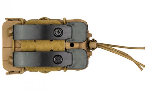 High Speed Gear Polymer Taco X2R, Double Magazine Pouch, Molle, Fits Most AR 15 Magazines, Polymer Construction, Coyote Brown 162R01CB