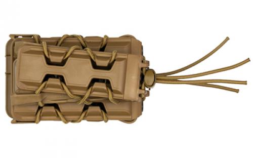 High Speed Gear Polymer Taco Double Decker, Double Magazine Pouch, Molle, Fits 1 AR15 Magazine and 1 Pistol Magazine, Polymer Construction, Coyote Brown 16DD01CB