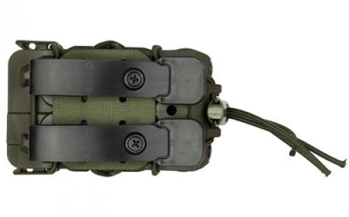 High Speed Gear Polymer Taco Double Decker, Double Magazine Pouch, Molle, Fits 1 AR15 Magazine and 1 Pistol Magazine, Polymer Construction, Olive Drab Green 16DD01OD