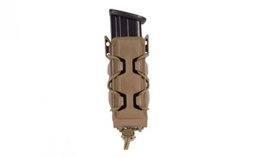 High Speed Gear Polymer Taco, Single Magazine Pouch, Molle, Fits Most Pistol Magazines, Polymer Construction, Coyote Brown 16PT01CB