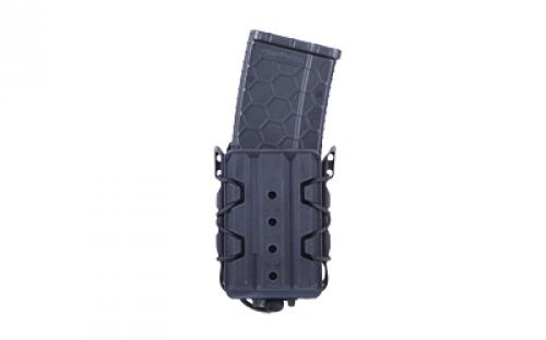 High Speed Gear Polymer Taco, Single Magazine Pouch, Molle, Fits Most AR 15 Magazines, Polymer Construction, Black 16TA01BK