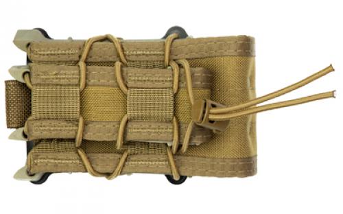 High Speed Gear X2RP TACO, Dual Rifle Magazine Pouch, Molle, Fits Most Rifle Magazines, Single Pistol Magazine Pouch, Fits Most Pistols Magazines, Hybrid Kydex and Nylon, Coyote Brown 112RP0CB