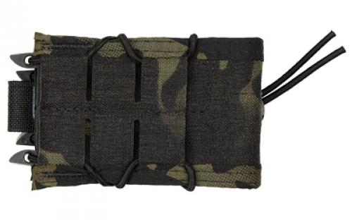 High Speed Gear Double Decker TACO, Dual Magazine Pouch, Molle, Fits (1) Rifle Magazine and (1) Pistol Magazine, Hybrid Kydex and Nylon, Multicam Black 11DD00MB