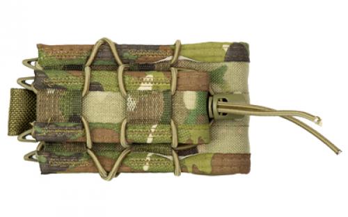 High Speed Gear Double Decker TACO, Dual Magazine Pouch, Molle, Fits (1) Rifle Magazine and (1) Pistol Magazine, Hybrid Kydex and Nylon, Multicam 11DD00MC