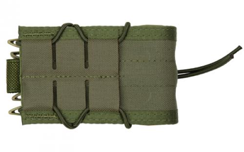 High Speed Gear Double Decker TACO, Dual Magazine Pouch, Molle, Fits (1) Rifle Magazine and (1) Pistol Magazine, Hybrid Kydex and Nylon, Olive Drab Green 11DD00OD