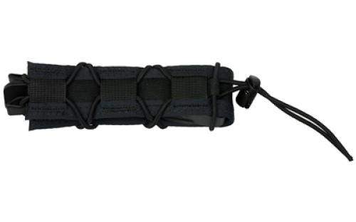 High Speed Gear Extended Pistol TACO LT, Single Magazine Pouch, Molle, Fits Most PCC Magazines, Hybrid Kydex and Nylon, Black 11EX00BK