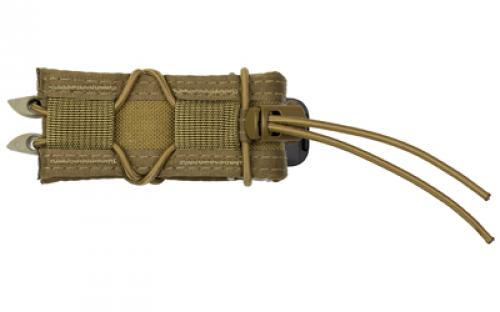 High Speed Gear Pistol TACO, Single Magazine Pouch, Molle, Fits Most Pistol Magazines, Hybrid Kydex and Nylon, Coyote Brown 11PT00CB