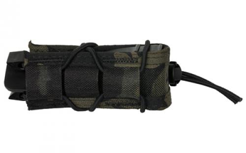 High Speed Gear Pistol TACO, Single Magazine Pouch, Molle, Fits Most Pistol Magazines, Hybrid Kydex and Nylon, Multicam Black 11PT00MB